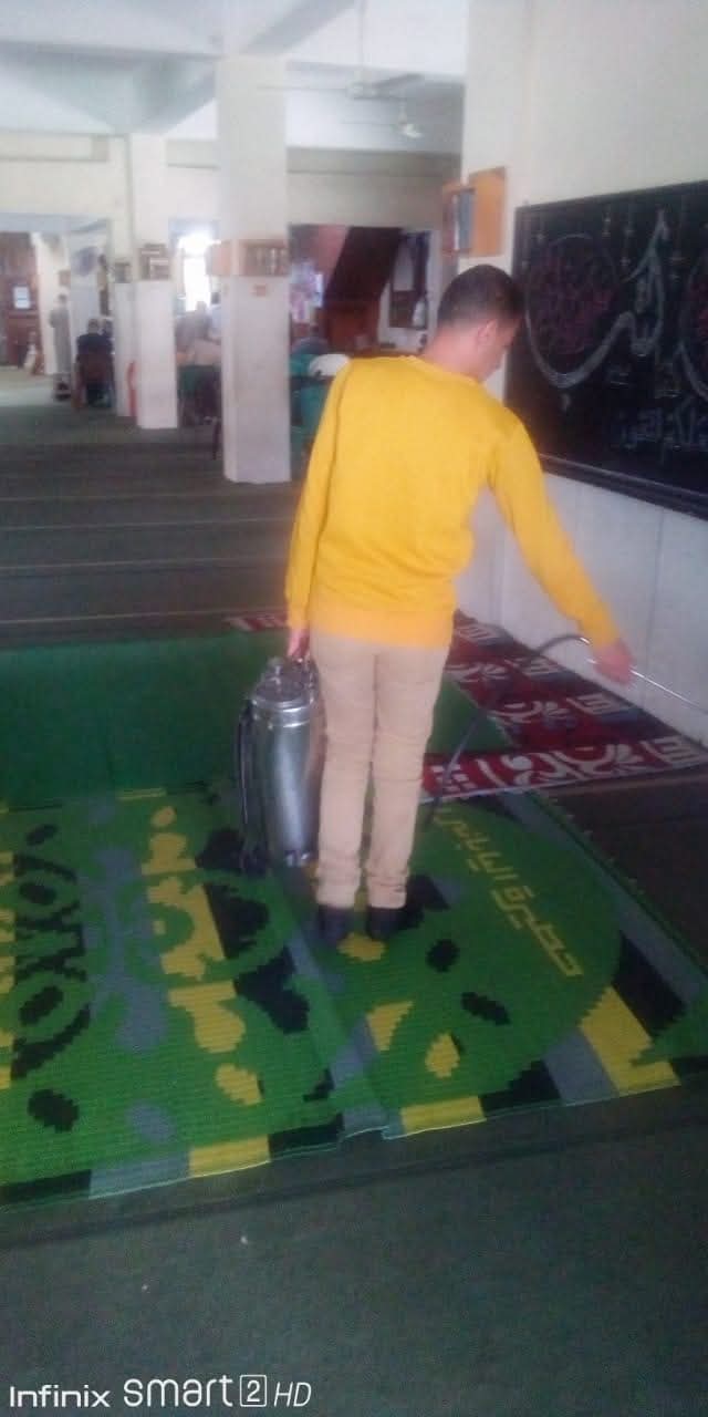 بالصور.. رش وتعقيم عدد من مساجد زهور بورسعيد بالصور.. رش وتعقيم عدد من مساجد زهور بورسعيد
