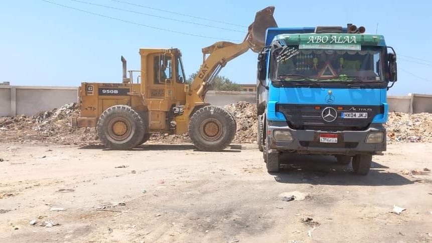 أعمال رفع مخلفات المباني بالعريش