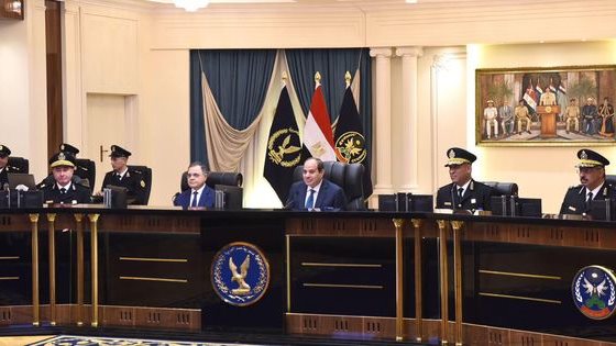 الرئيس السيسي بأكاديمية الشرطة
