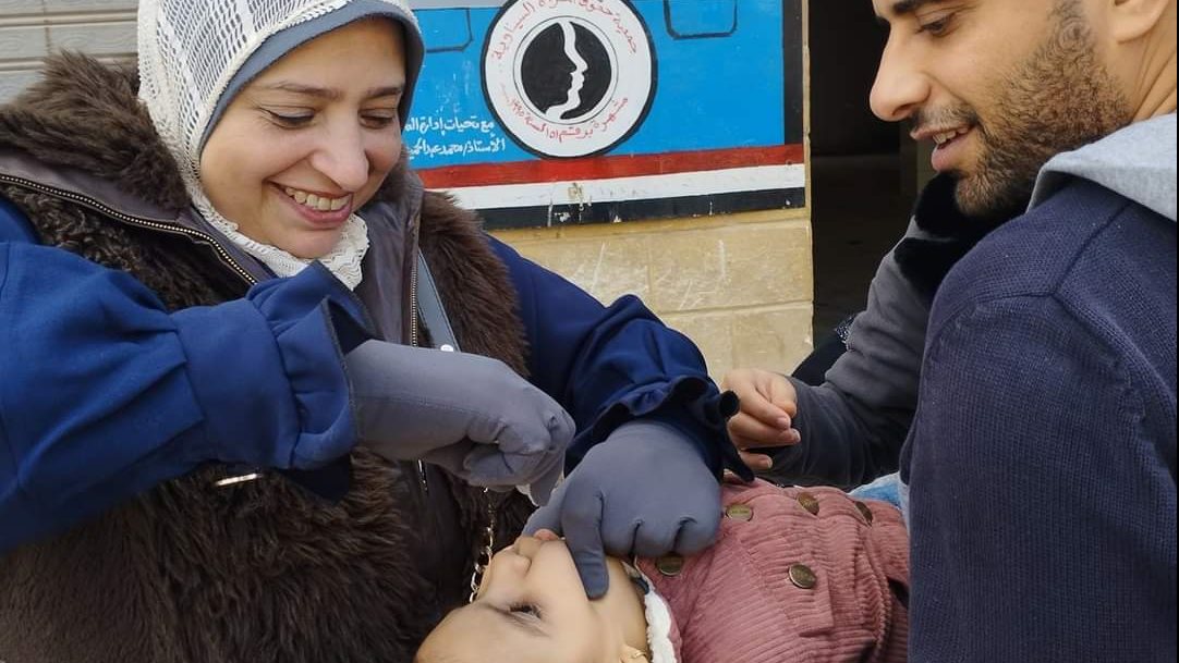 حملة التطعيم ضد مرض شلل الأطفال