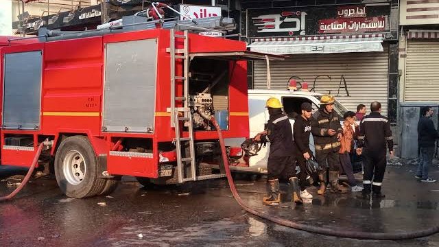 إطفاء حريق منزل 