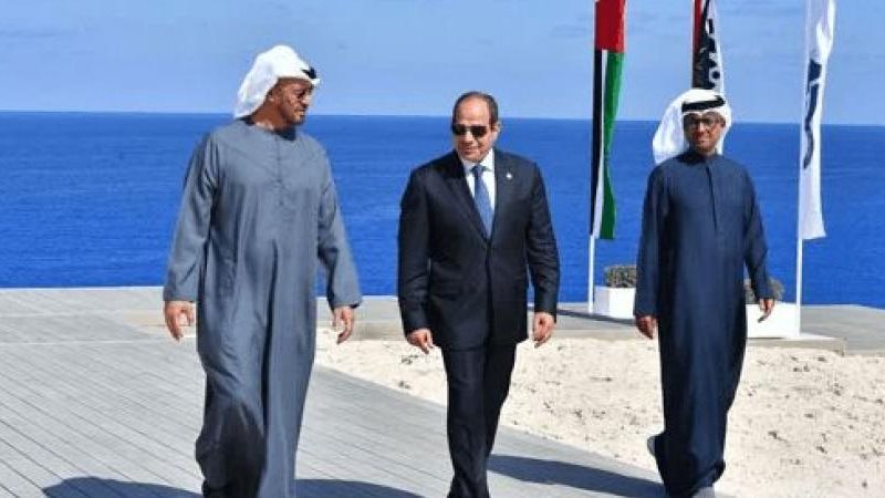 الرئيس السيسي والشيخ محمد بن زايد آل نهيان رئيس الإمارات