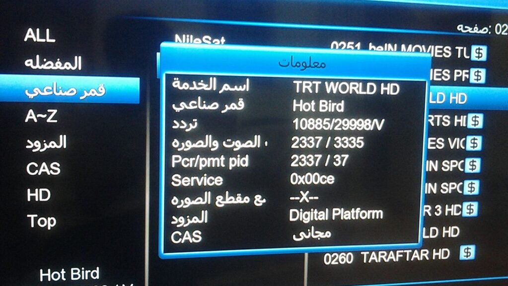 ترددات القنوات - أرشيف