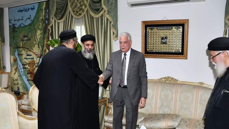 فودة يستقبل وفد من الكنيسة 
