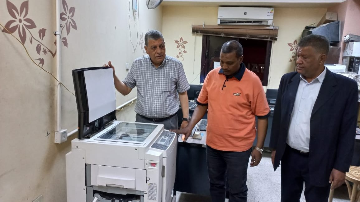 مطبعة إمتحانات صفوف النقل والشهادة الإعدادية بأسوان