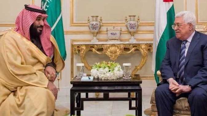 الرئيس الفلسطيني وولي العهد السعودي 