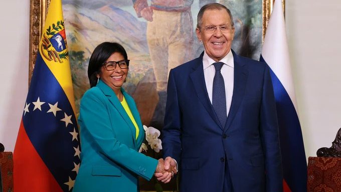 لافروف ونائبة الرئيس الفنزويلي