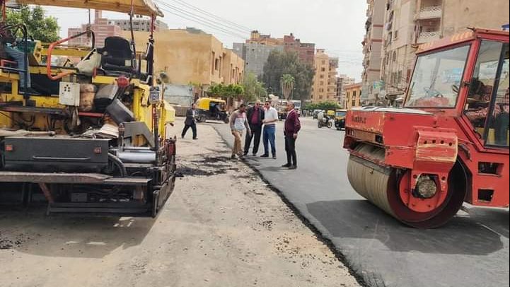رصف الطرق بالبحيرة