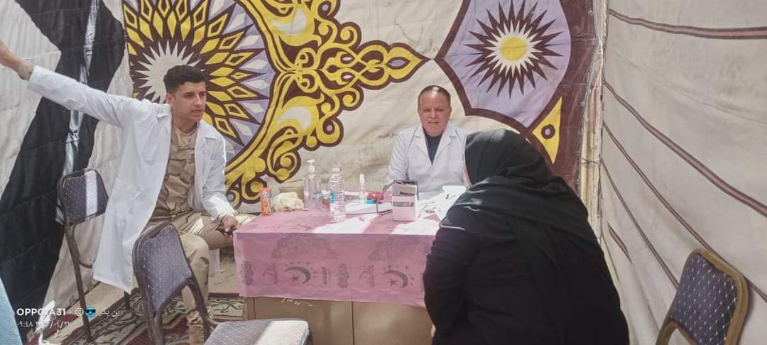 قافلة طبية للكشف الطبي على المرضى مجانا 