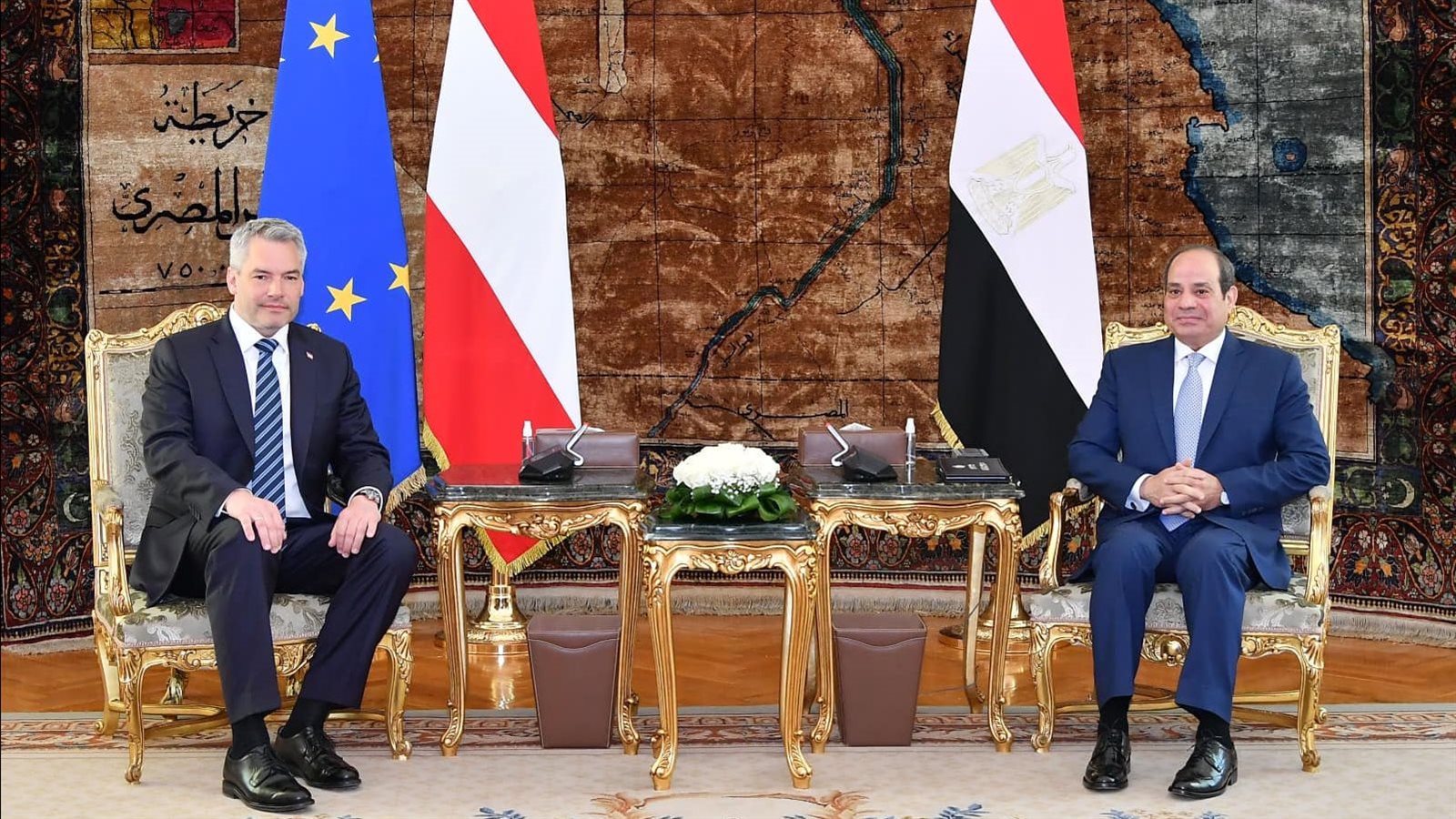 الرئيس السيسي ومستشار النمسا 
