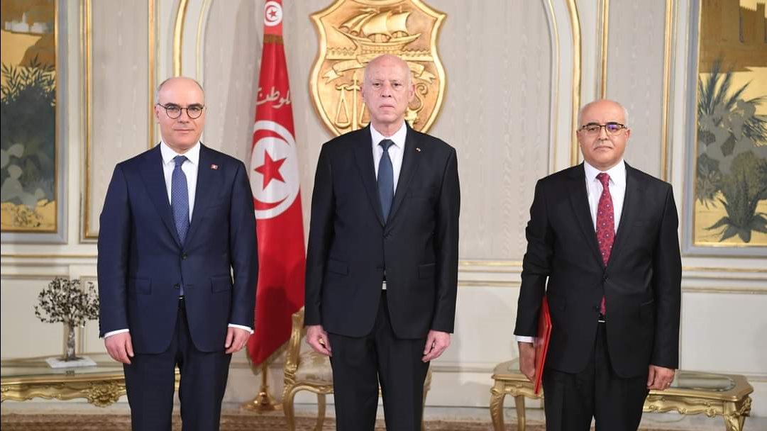 الرئيس التونسي مع السفير الجديد في سوريا