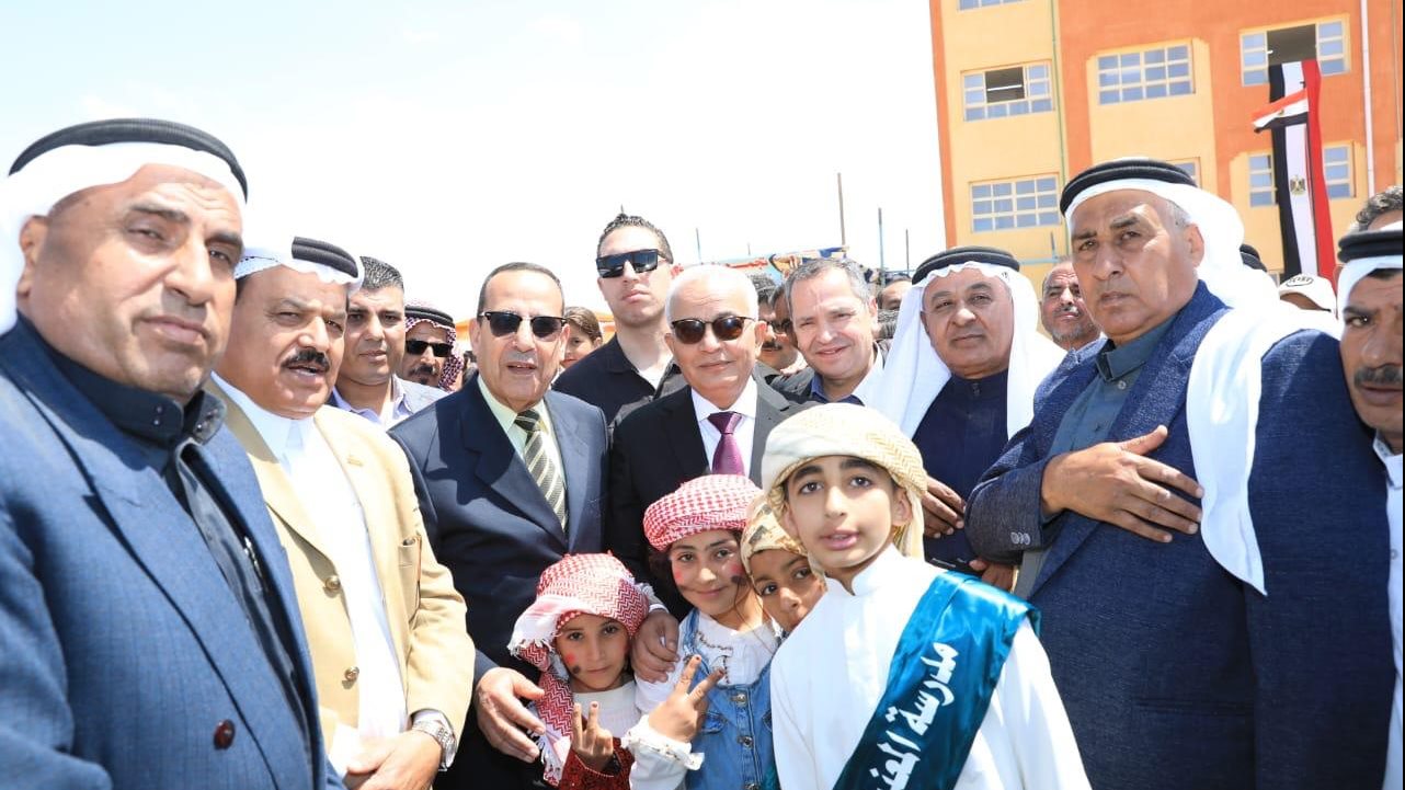 وزير التربية والتعليم يفتتح مدرستين بالشيخ زويد 