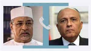 سامح شكري ونظيره التشادى، محمد صالح النضيف