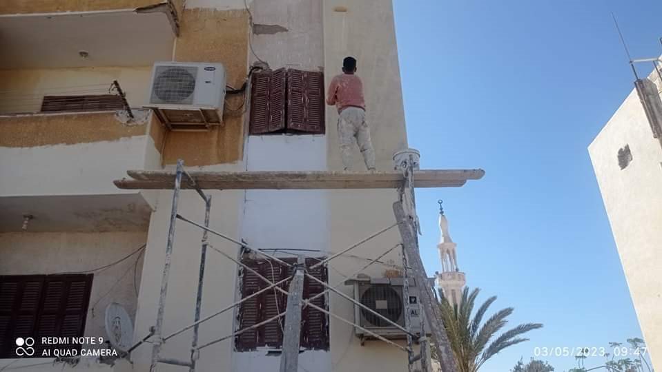 طلاء وجهات العمارات 