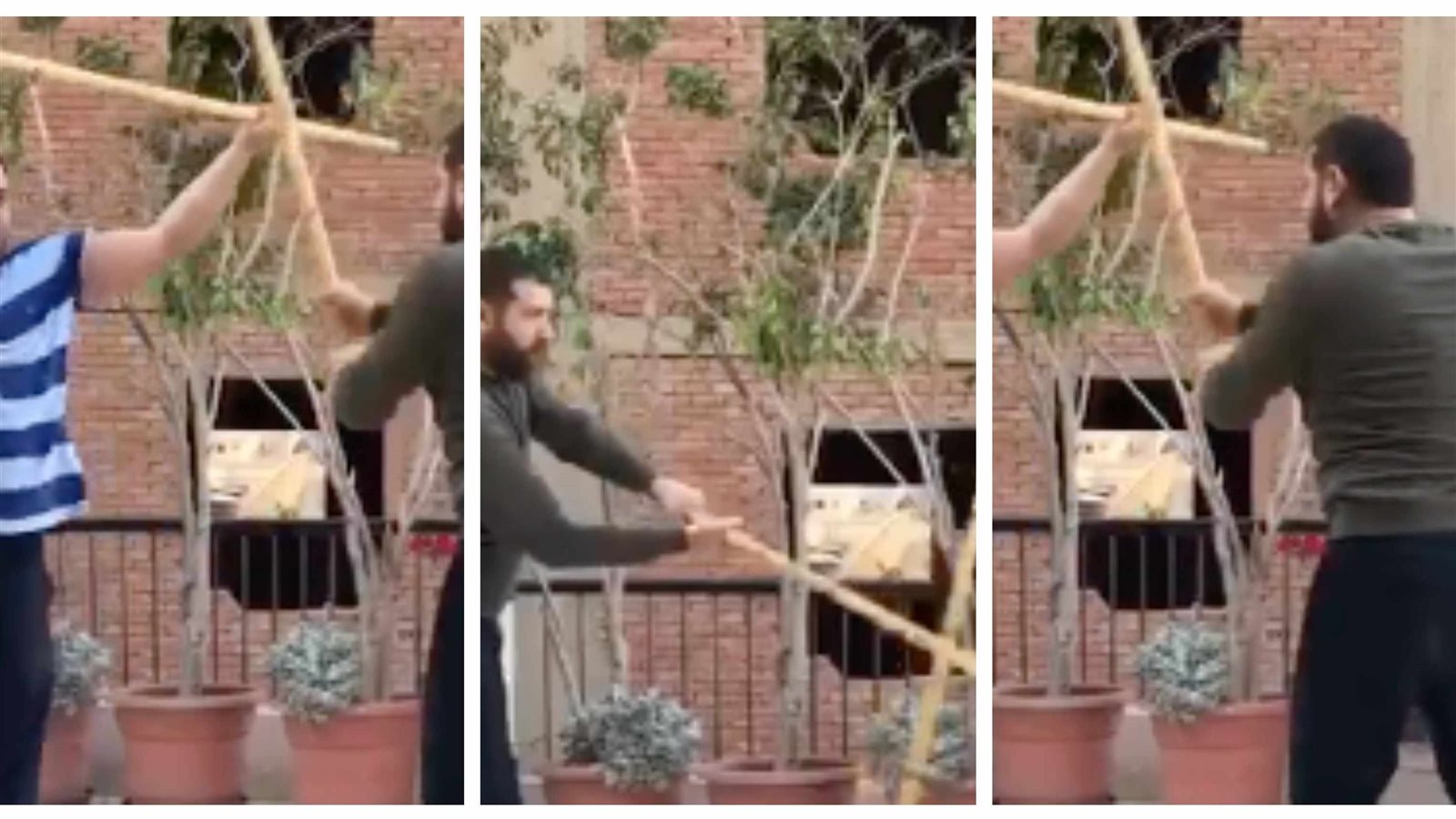 صور من الفيديو المنشور 