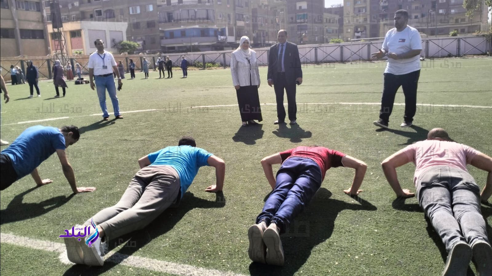  تدريب بدني شاق للمعلمين الجدد المستهدفين فى الجيزة