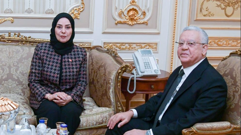 رئيس مجلس النواب يلتقي بسفيرة البحرين 
