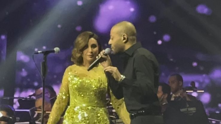 أنغام وتامر عاشور