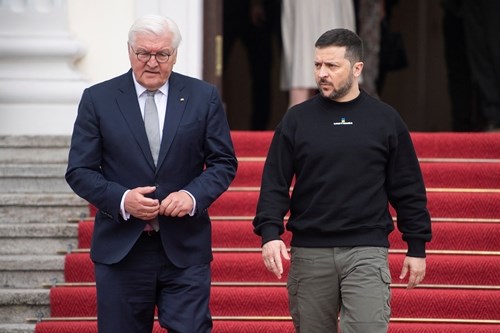 استقبال الرئيس الألماني نظيره الأوكراني 