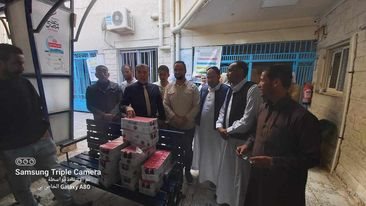 توزيع البان على المستشفيات