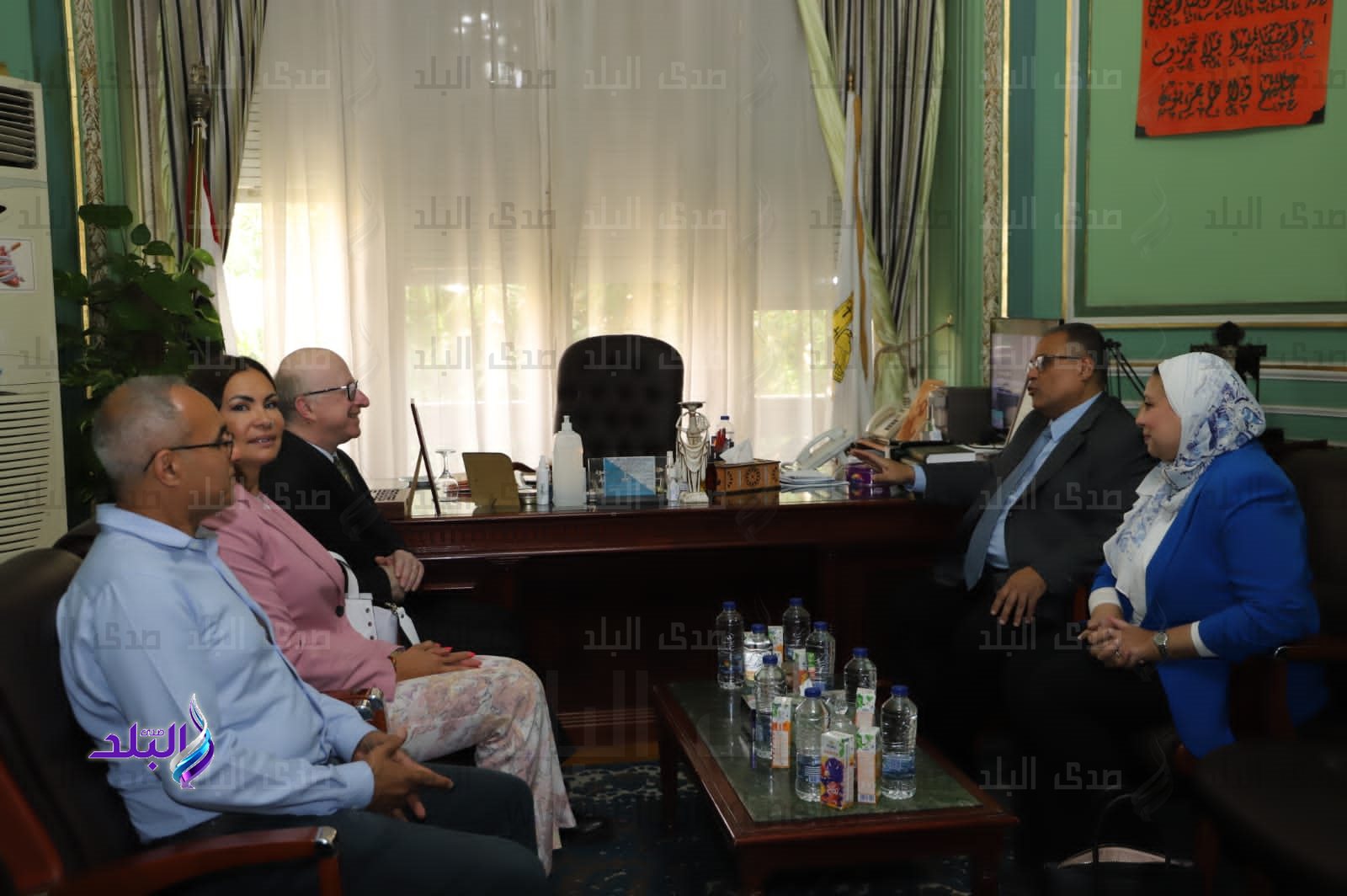 نائب رئيس جامعة عين شمس يستقبل سفير البرتغال والملحق الثقافي6