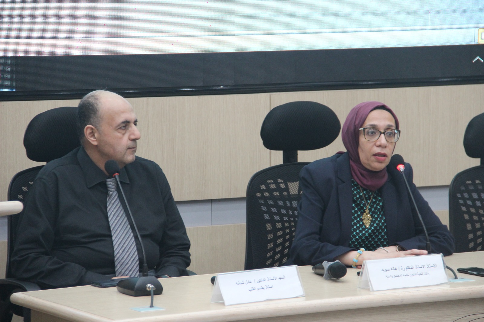 ندوة توعوية بطب عين شمس للأحتفال باليوم العالمى لضغط الدم1