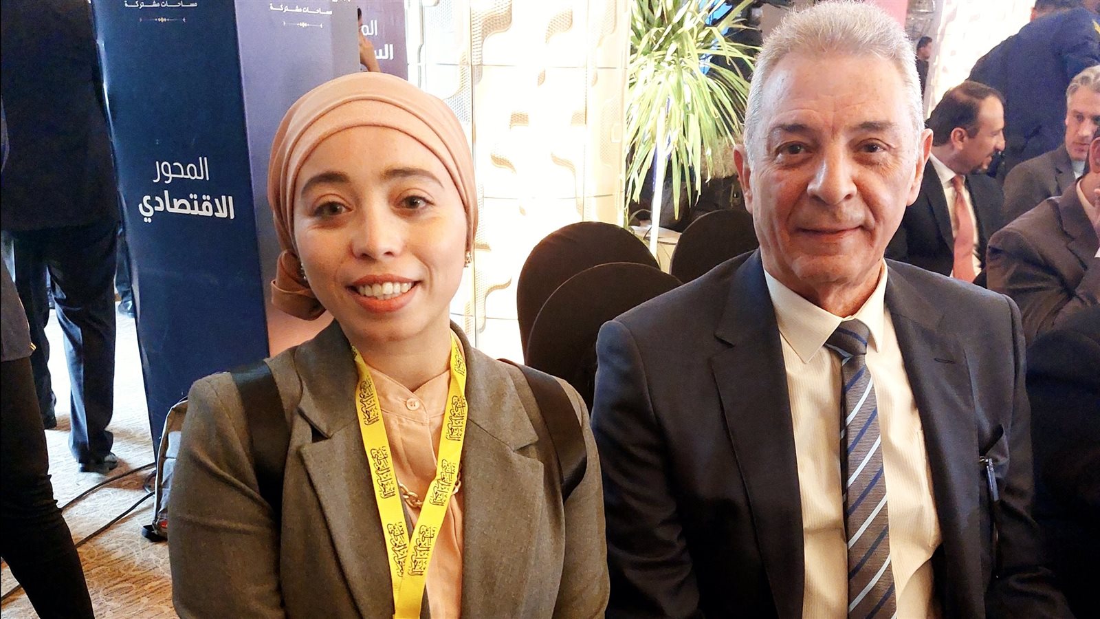 محمود حميدة ومحررة صدى البلد - الحوار الوطني