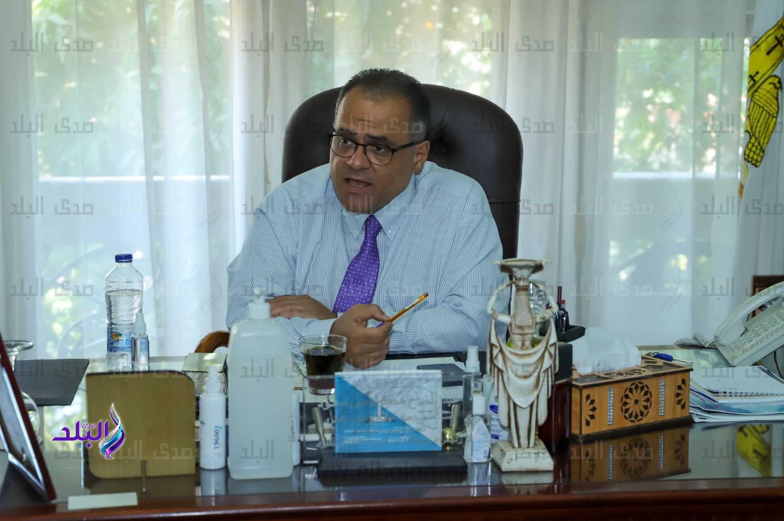 نائب رئيس جامعة عين شمس للتعليم والطلاب يلتقي رئيس جامعة بابلو دي اولابيدي الإسبانية