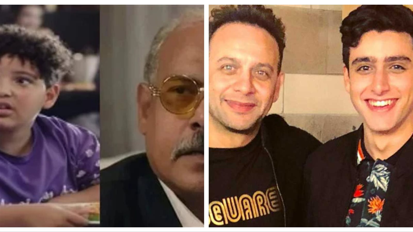 مصطفى قمر ومحمد رضوان مع أبنائهم