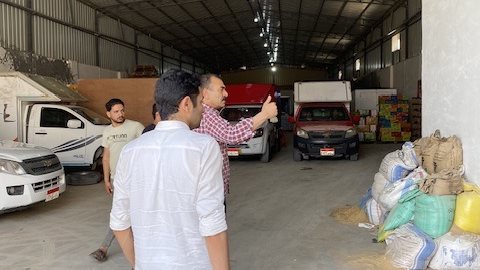 إزالة أعمال بناء مخالف بالإسكندرية