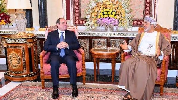 الرئيس عبدالفتاح السيسي والسلطان هيثم بن طارق 
