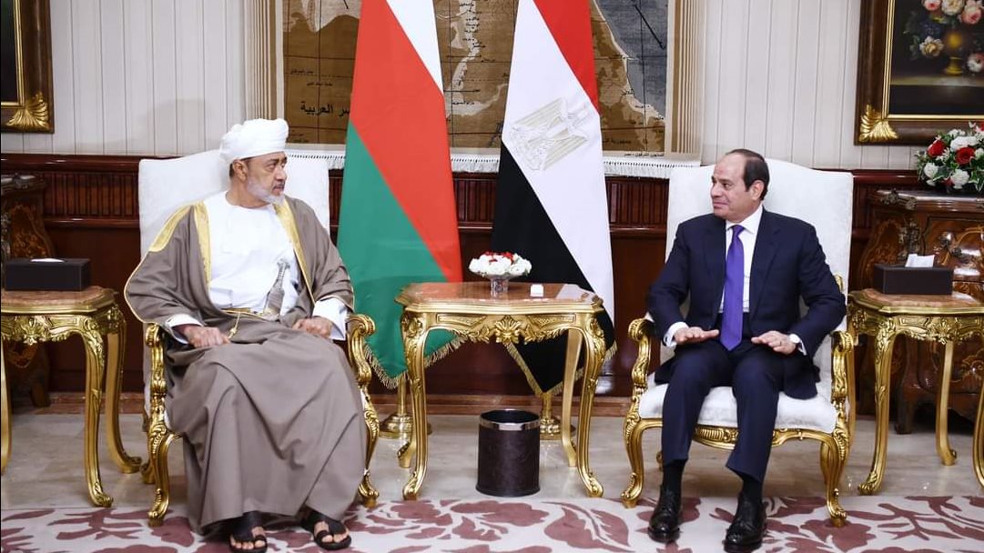 الرئيس عبدالفتاح السيسي والسلطان هيثم بن طارق 