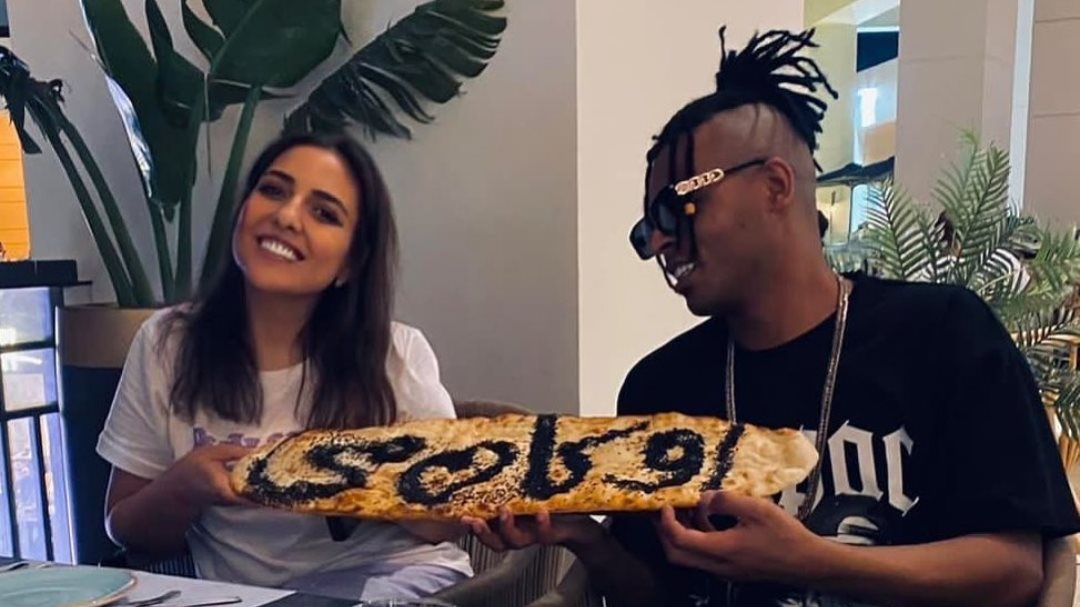 مي كساب وزوجها 