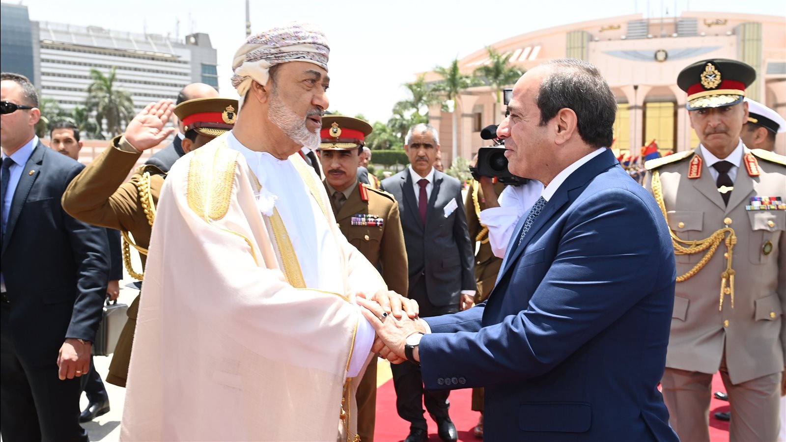 الرئيس عبد الفتاح السيسي وسلطان عمان