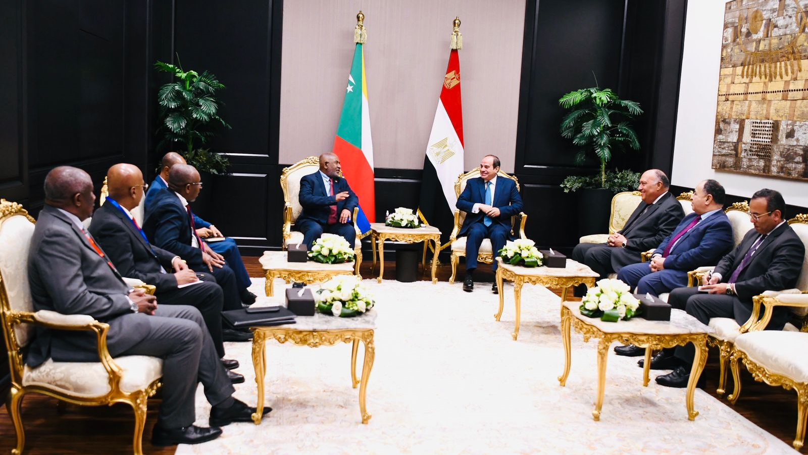 السيسي ورئيس جزر القمر