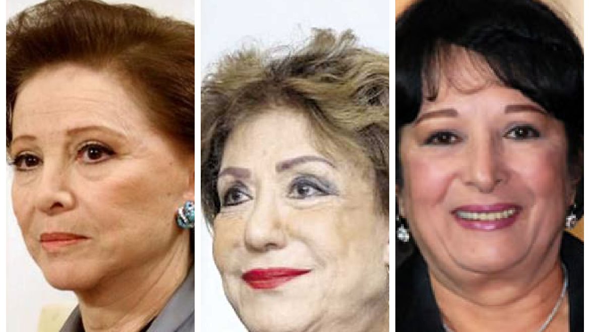 سميرة عبد العزيز و سميحة أيوب و فاتن حمامة