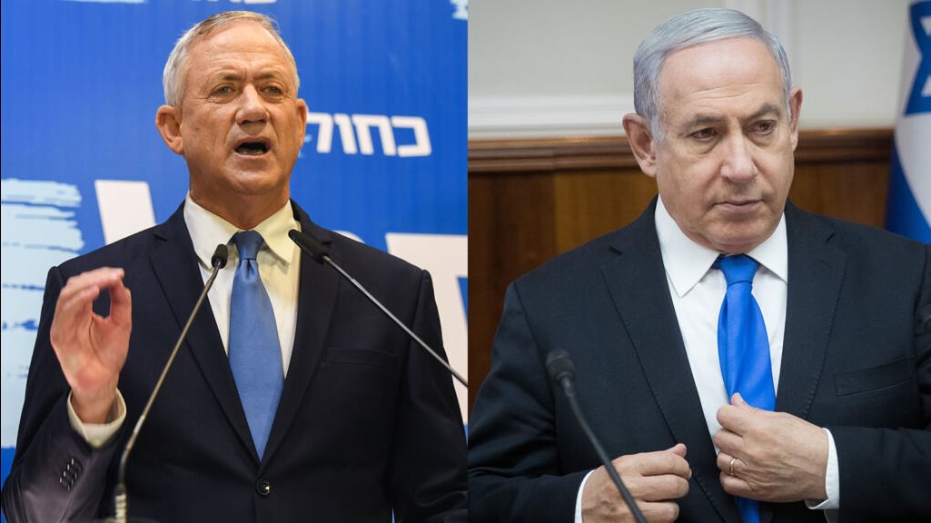 استطلاع: تعادل كتلتي نتنياهو وجانتس في عدد مقاعد الكنيست