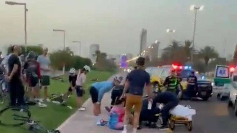 جانب من الحادث 