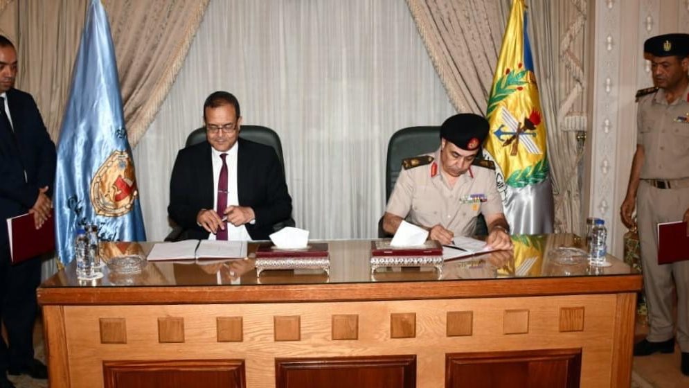 أكاديمية ناصر العسكرية توقع بروتوكول تعاون مع جامعة سوهاج