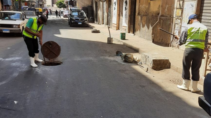 تطهير الشنايش وسط الإسكندرية