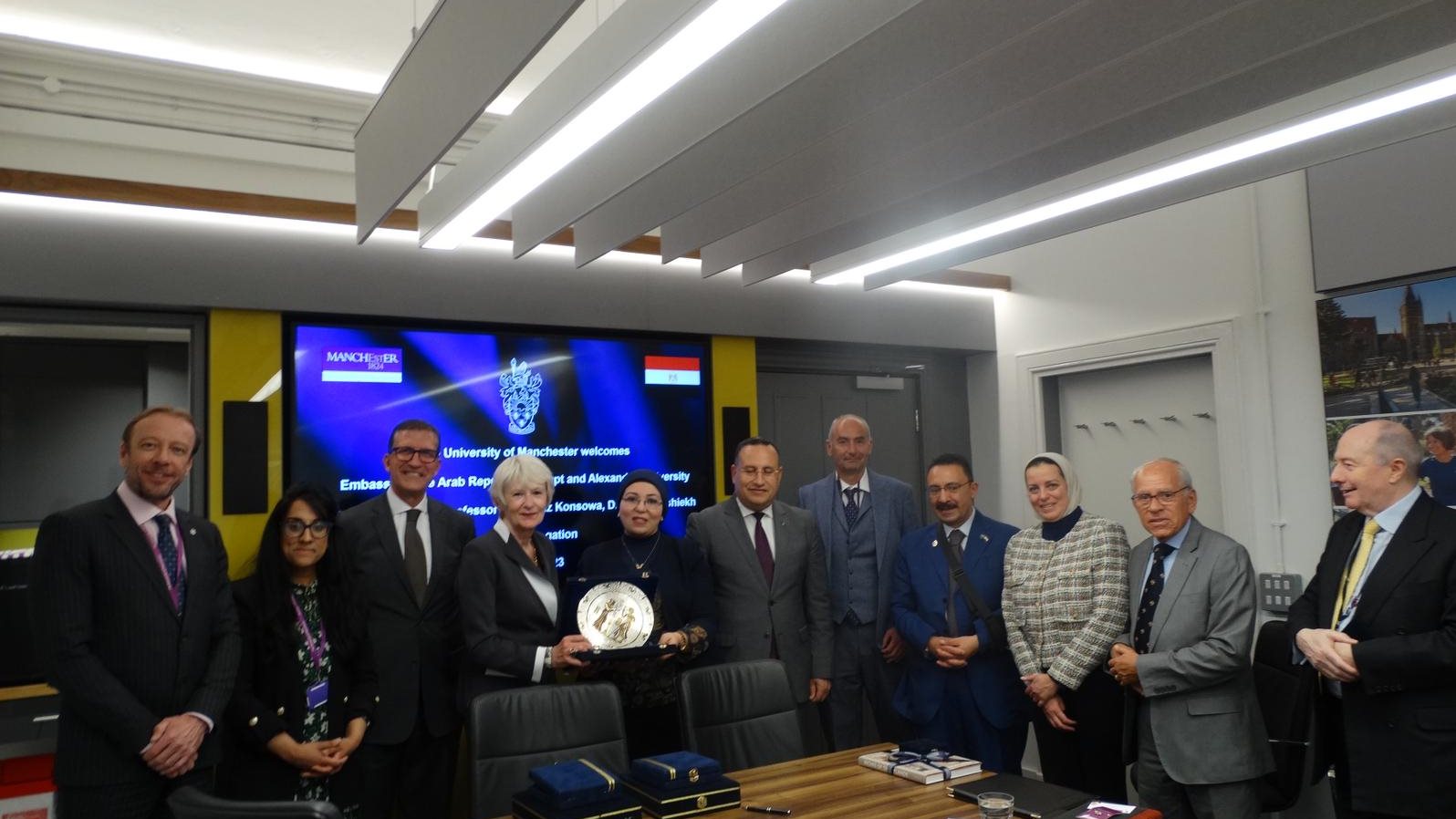 توقيع بروتوكول تعاون بين جامعتي الاسكندرية ومانشستر
