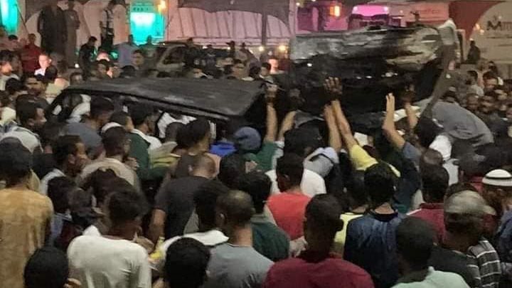 جانب من الحادث 