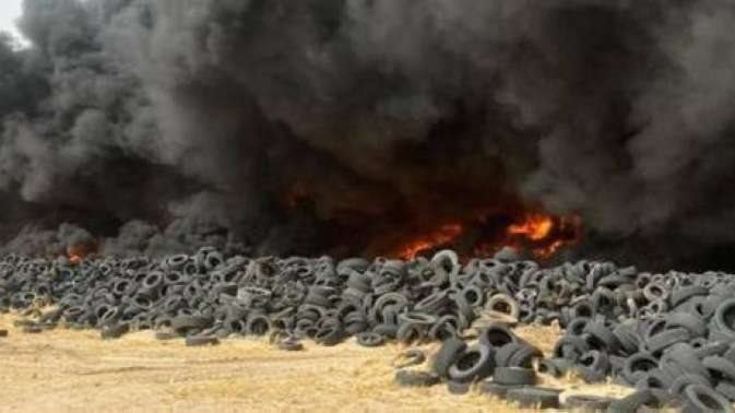 جانب من الحريق 