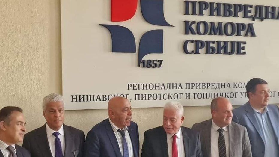 فودة خلال لقاء بصربيا 