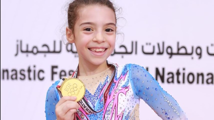 لورا شريف تتألق ب 3 ميداليات ذهبية في منافسات الأيروبيك