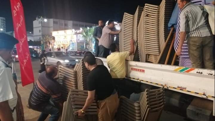رفع الإشغالات بالبحيرة