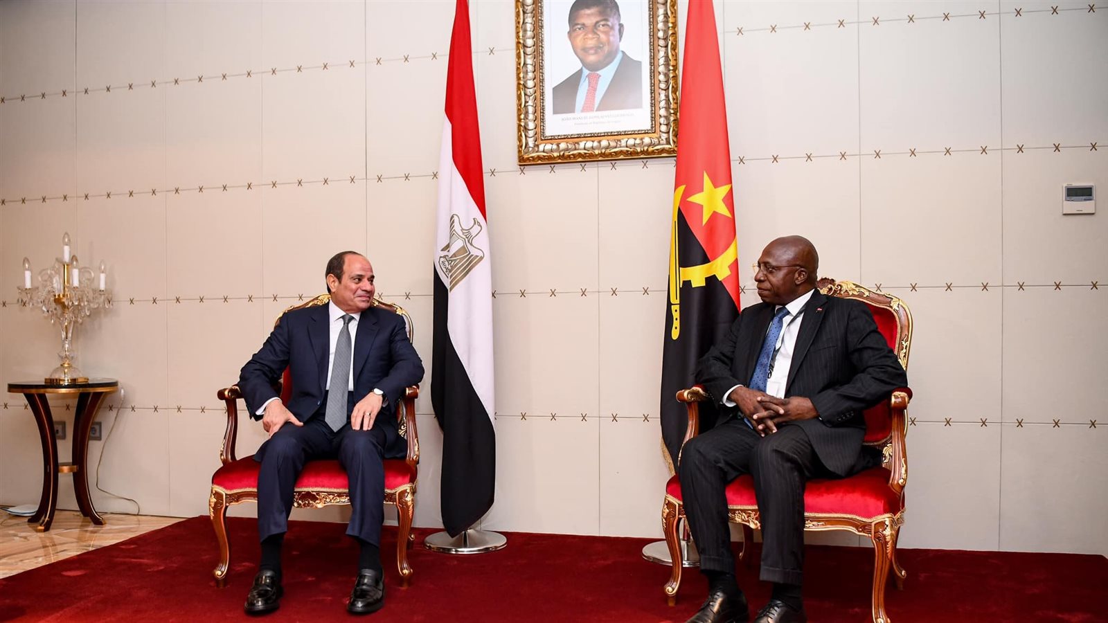زيارة الرئيس السيسي الى أنجولا