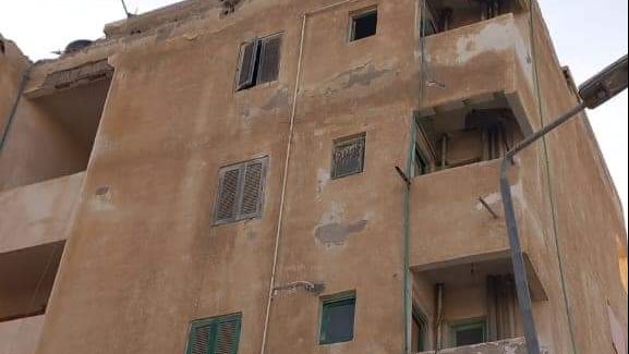 عمارة ٥٩ بحي المساعيد محل الشكوى