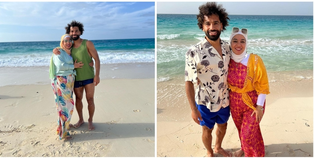 محمد صلاح وشقيقته