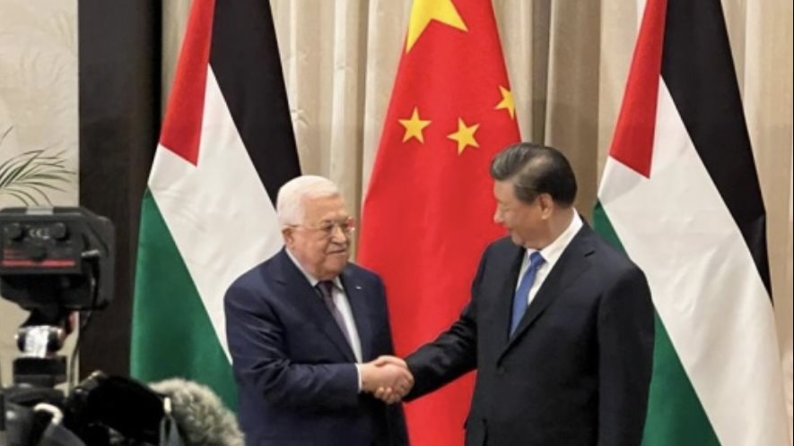 الرئيسان الصيني والفلسطيني 